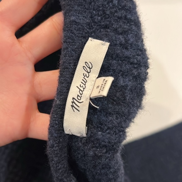 Madewell Merino & Alpaca blend Wafflestitch Cardigan Sweater, H0780 comfy Small - Picture 4 of 5